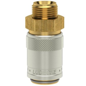 Luedecke ESD 12 A - Series ESD DN 9 - Couplings with straight male thread (internal taper DIN 3863)