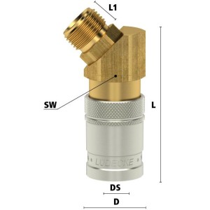 Luedecke ESDF 38 A-45 - Series ESDF DN 9 - Couplings with...