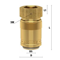 Luedecke ESD 12 IAB - Serie ESD DN 9 - Raccordi con femmina 