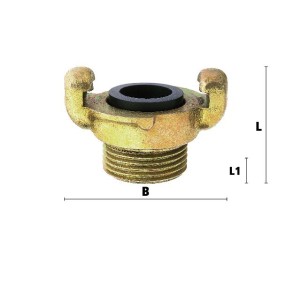 Luedecke ACK 12 A - Claw male thread couplings