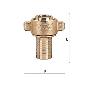 Luedecke 10/25 S - Complete screw fittings with locking...