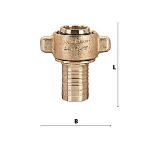 Luedecke 105/75 S - Complete screw fittings with locking collar