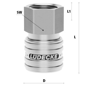 Luedecke ESEG 12 I - Série ESE DN 7.2 - Raccords...