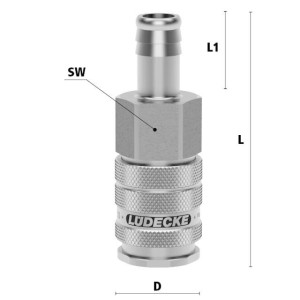 Luedecke ESIGE 9 TO - ESIGE DN 10 series - Couplings with...
