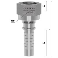 Luedecke STE 3419 PH-… - Hose barbs with 60° cone