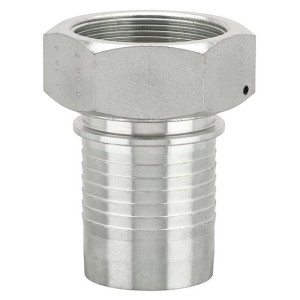 Luedecke SGI 150-T - Embouts de tuyau à filetage femelle pour tuyaux plats ou tuyaux en caoutchouc à paroi épaisse (en deux parties)