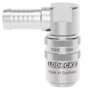 Luedecke ESHE 13 TL-90AB - Série ESHE DN 9 - Raccords avec embout de tuyau standard à 90