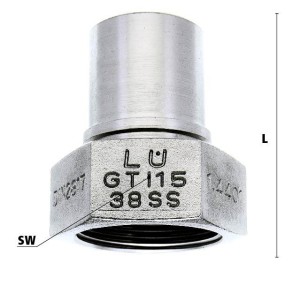 Luedecke GTI 15-38 SS - Female thread hose connector...