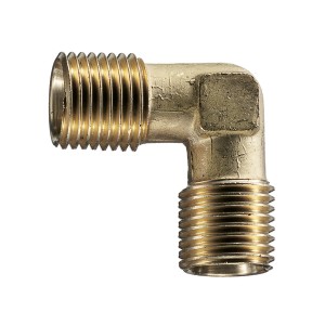 EWO elbow 90° (brass) with male thread and partial...