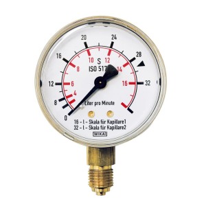 EWO pressure gauge for cylinder gases Ø 63,...