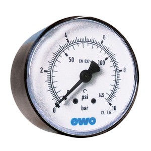 EWO pressure gauge Ø 40, Followed by horizont.,...