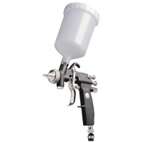 Manual spray gun Walther Pilot III K Rotary jet round/wide 1,0 mm, with gravity-feed cup, airspray