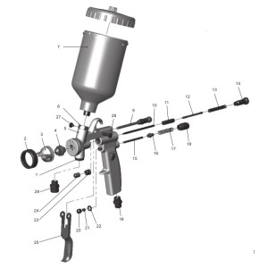 PILOT-Mini-Mitteldruck-4. Pistolenkörper komplett