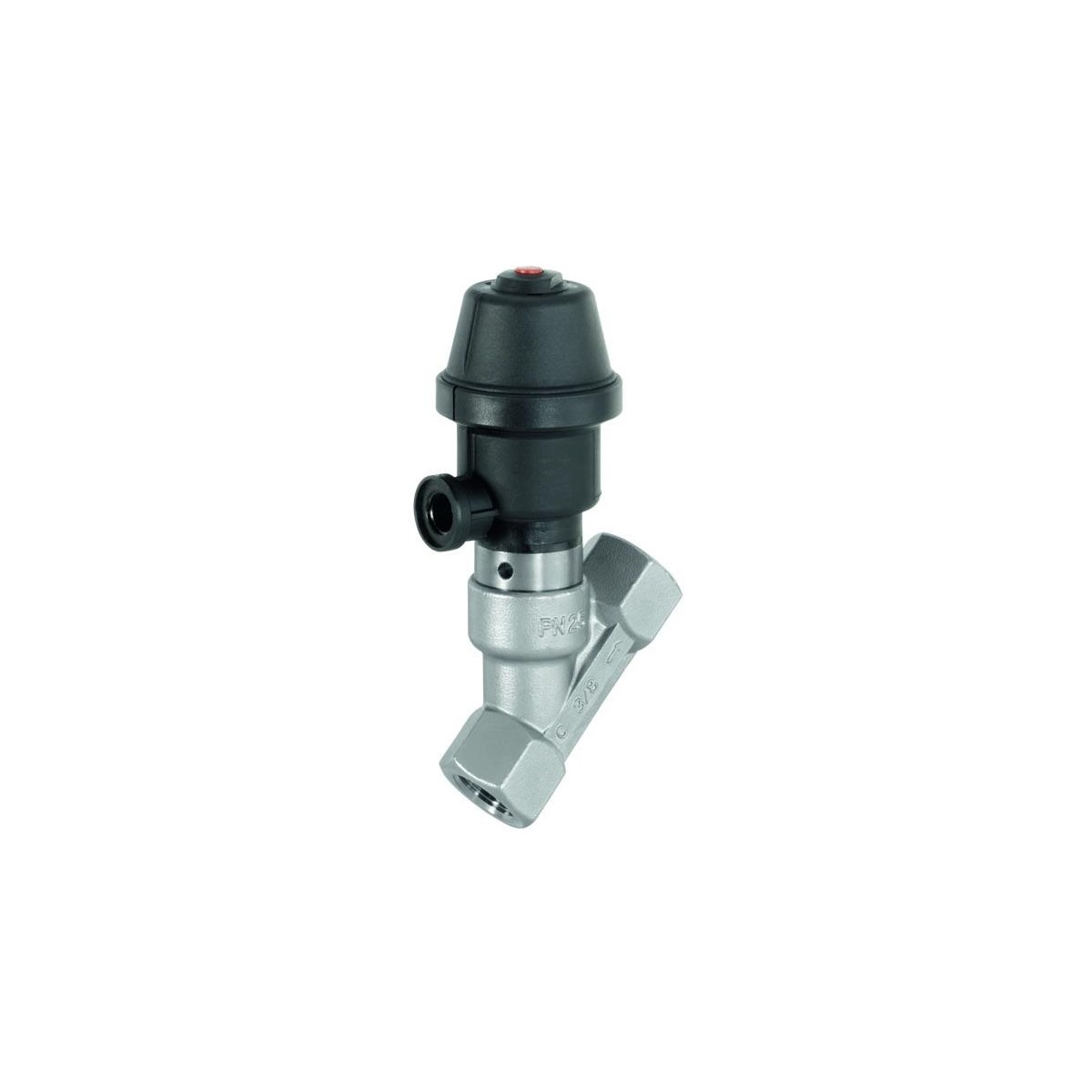 GEMÜ 554 Pneumatically operated angle seat globe valve 