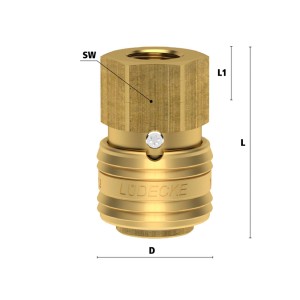 Couplings with internal thread ES 14 IS