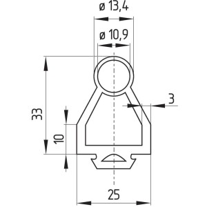 Schmersal SE-P40-1250 VERP.GUMMIPROF.1,25M (101172155)