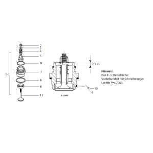 Spare parts Wagner Cobra 40-25 inlet valve 4 Compression...