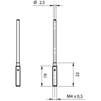 Datasensing AB1/CN-3A Détecteur cylindrique inductif 