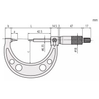 Mitutoyo Point Micrometer with Carbide Tip 25-50mm, 30° 