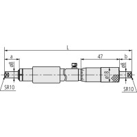 Mitutoyo Tornillo de medición interior de 2 puntos, 5