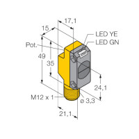 Turck Einweg-Lichtschranke, Sender QS186 gallery