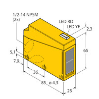 Turck Through-beam sensor, emitter Q853E gallery