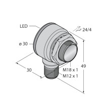 Turck Diffuse mode sensor with backgroun gallery
