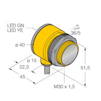 Turck Diffuse mode sensor with backgroun gallery