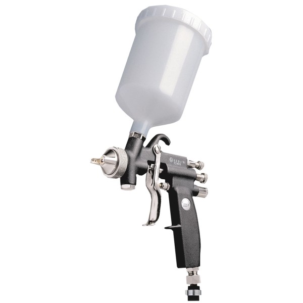 Manual spray gun Walther Pilot III K Rotary jet round/wide, with gravity-feed cup, airspray