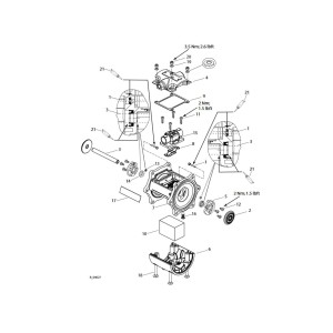Spare parts motor Wagner ZIP52 8. Reversing valve gasket