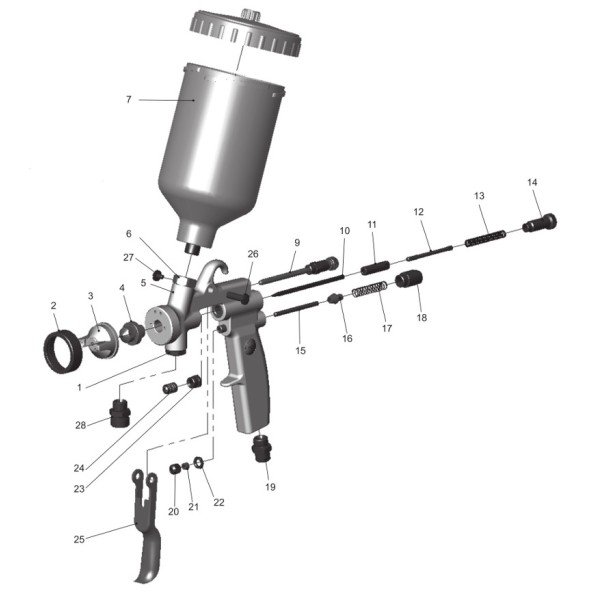 Pieza de Repuesto Walther Pilot III F: 7. Depósito de gravedad