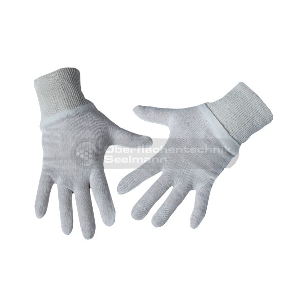 12 pares de guantes bajeros, algodon, 25 cm
