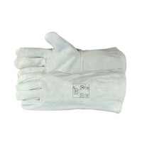 Sandblasting gloves 35cm cotton lining, Cow split leather