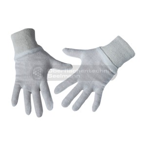 12 pares de guantes bajeros, algodon, 25 cm 8
