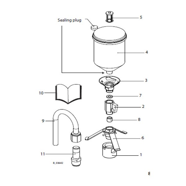 3. Adaptador de vaso de fl ujo HSM