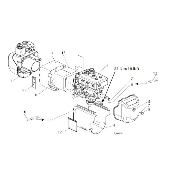 3. Air motor casing